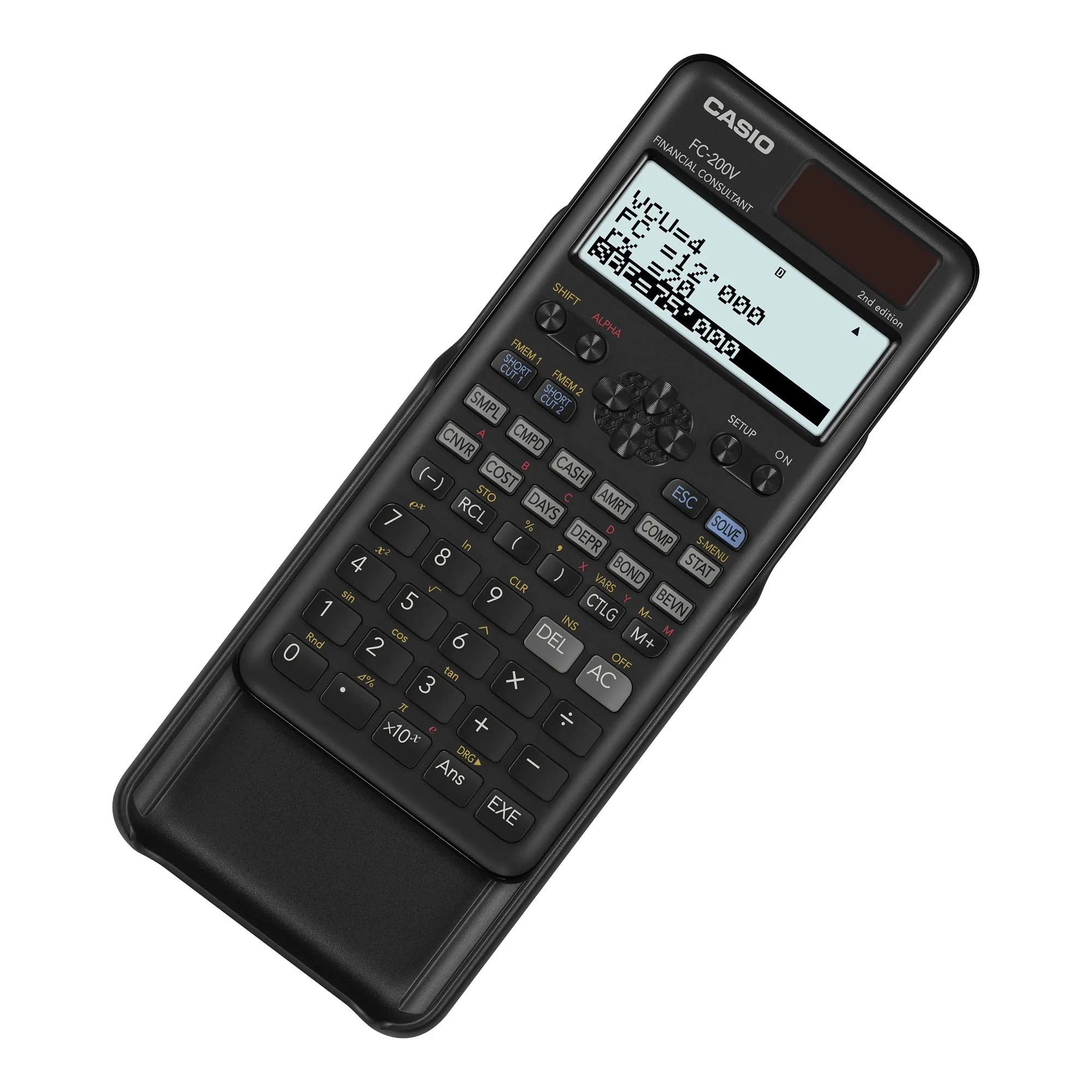 Casio FC-200V-2nd Edition Financial Calculator, 4-Line Display, DOT Matrix,10+2 Digits - Image 2