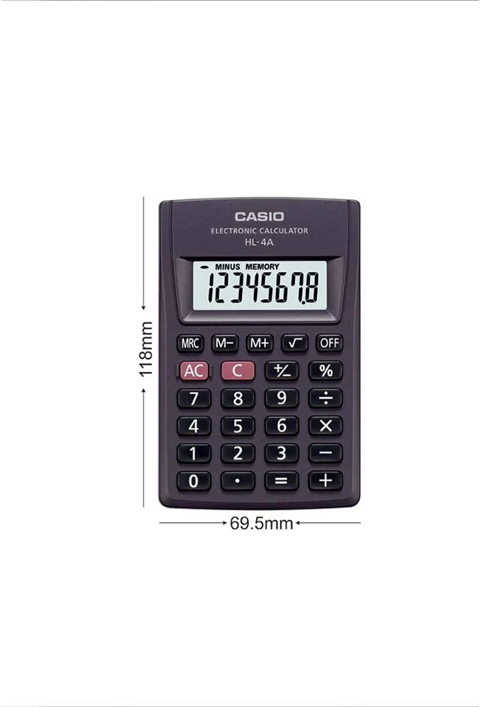 Casio HL-4A Portable Calculator - Image 3