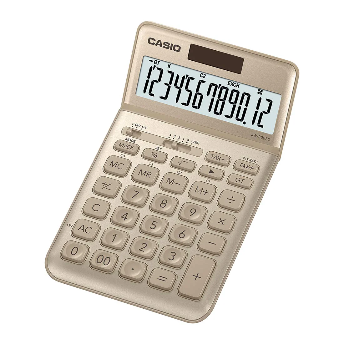 Casio JW-200SC-GD Premium & Stylish Calculator Gold - Image 4