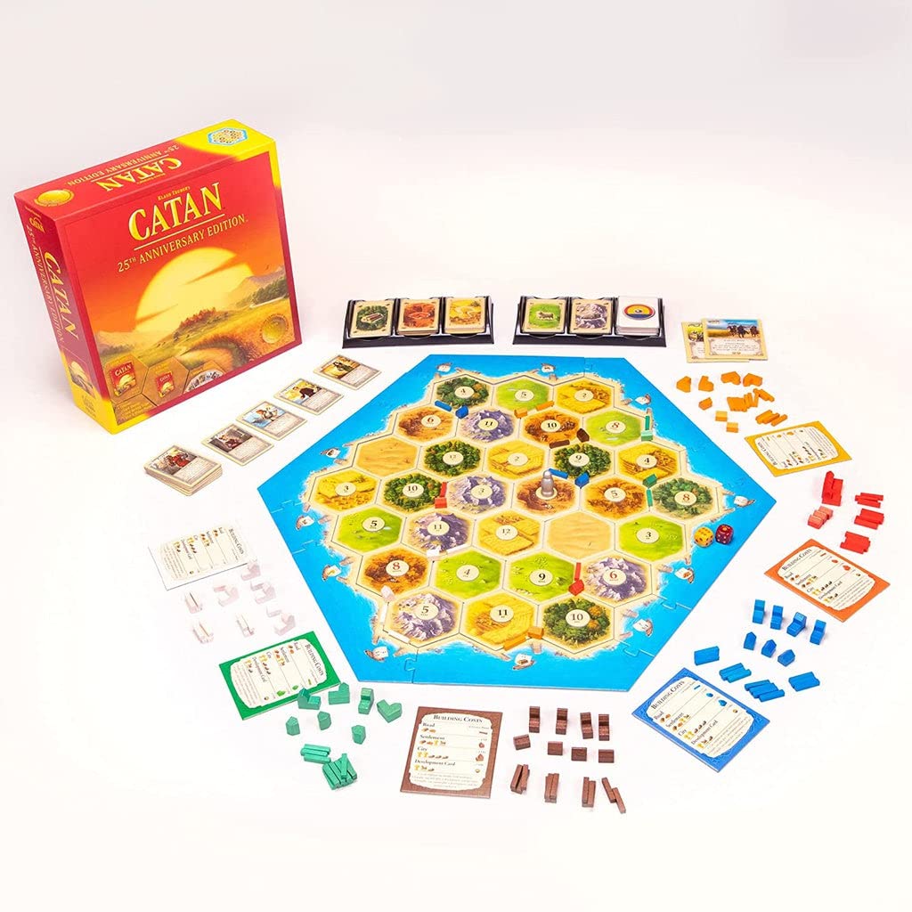 Catan Board Game 25th Anniversary Edition Includes The Base Game and The 5-6 Player Extension Family Board Game - Image 4