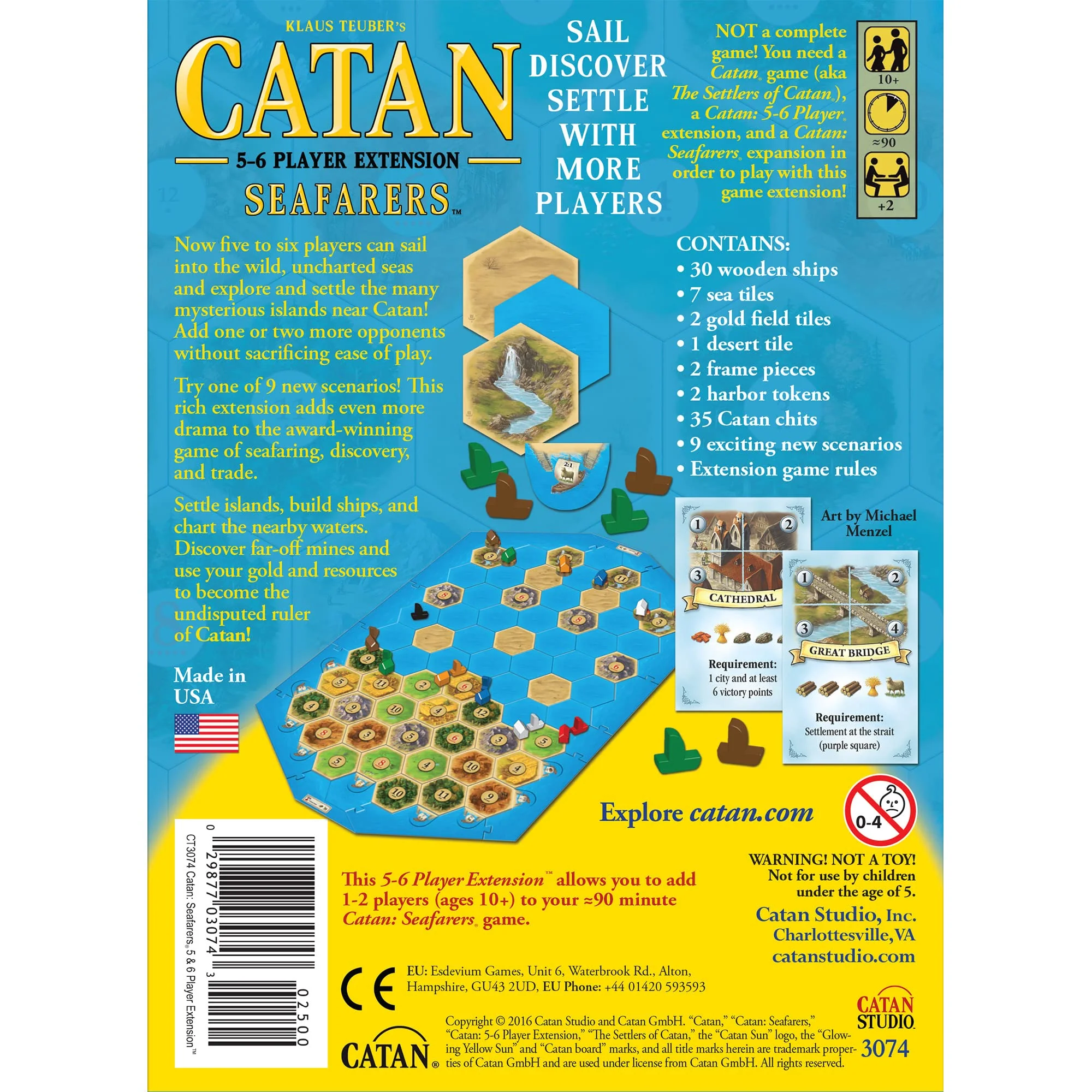 Catan Seafarers Board Game 5-6 Player Extension Expand Your Game - Image 4