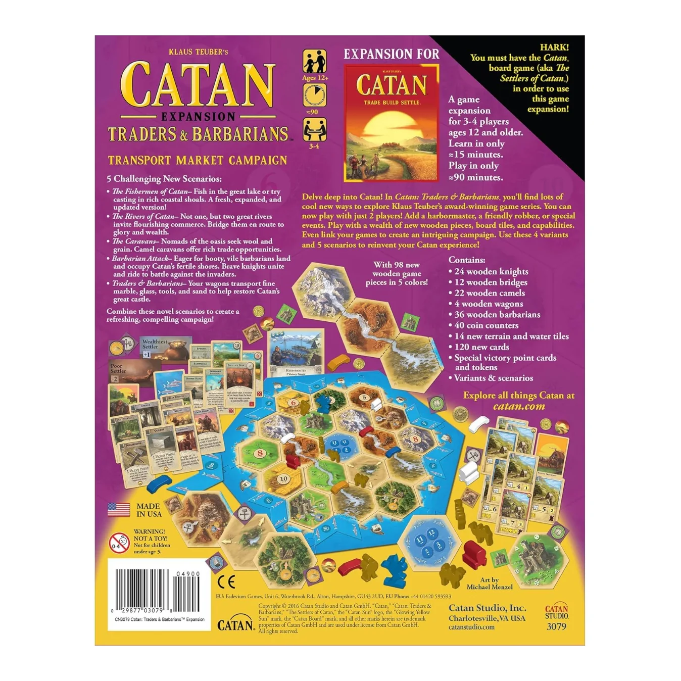 Catan Traders & Barbarians Board Game Expansion - Strategy Game 12+ 3-4 Players 90 Minute Playtime - Image 9