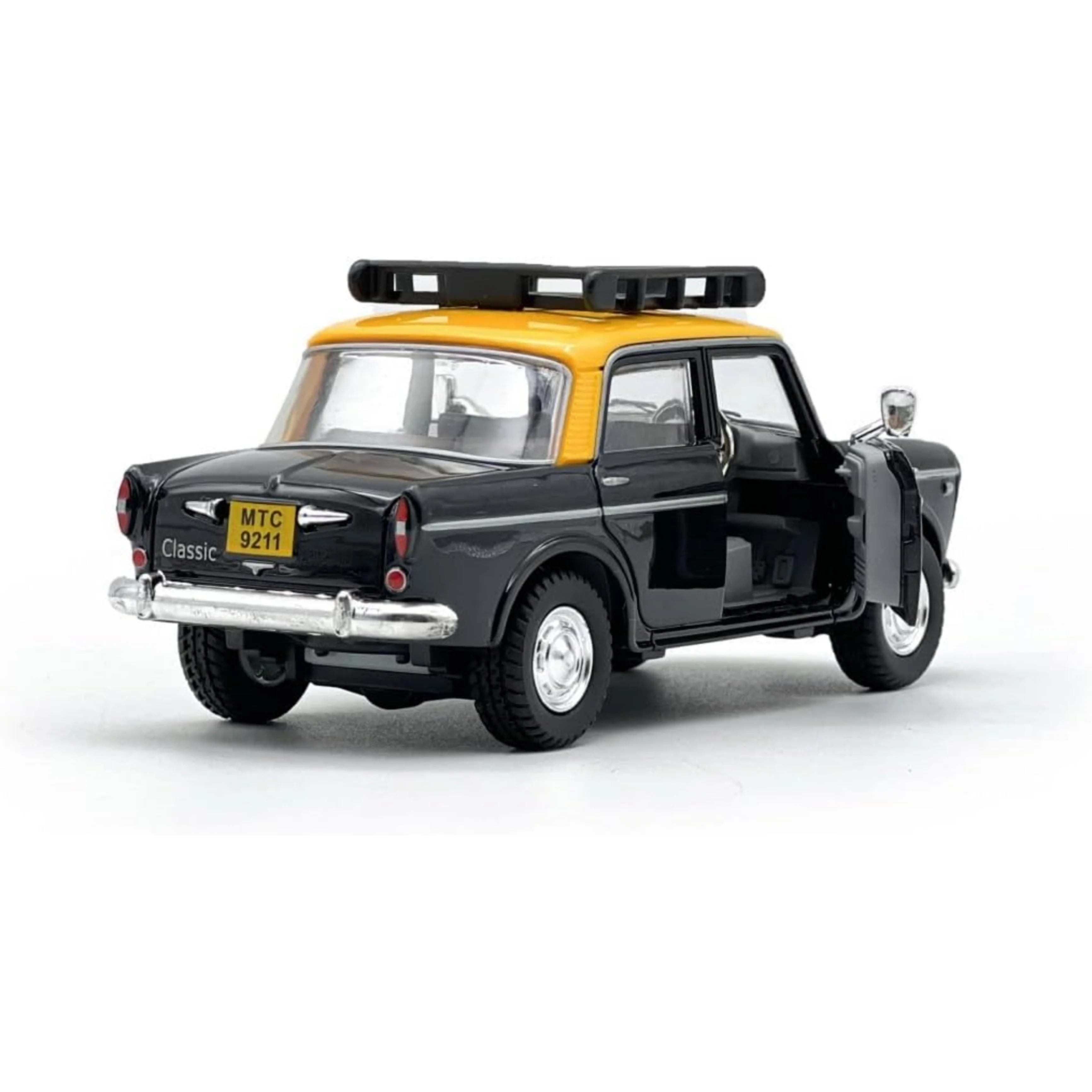 Centy Fiat Queen 70's Classic Taxi Toy Pull Back Car Door Openable - Image 3