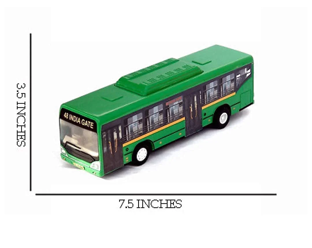 Centy Low Floor Bus Toy Pull Back Action & Realistic Design Miniature Plastic Vehicle Toys Multicolor - Image 11