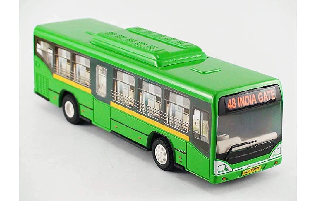 Centy Low Floor Bus Toy Pull Back Action & Realistic Design Miniature Plastic Vehicle Toys Multicolor - Image 13