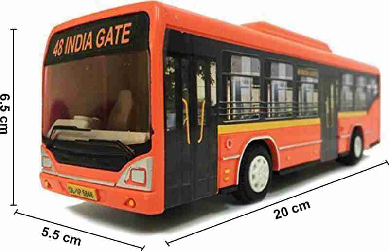 Centy Low Floor Bus Toy Pull Back Action & Realistic Design Miniature Plastic Vehicle Toys Multicolor - Image 14