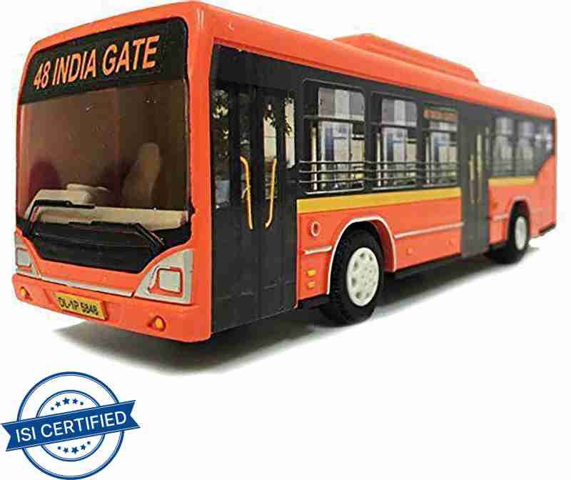 Centy Low Floor Bus Toy Pull Back Action & Realistic Design Miniature Plastic Vehicle Toys Multicolor - Image 15