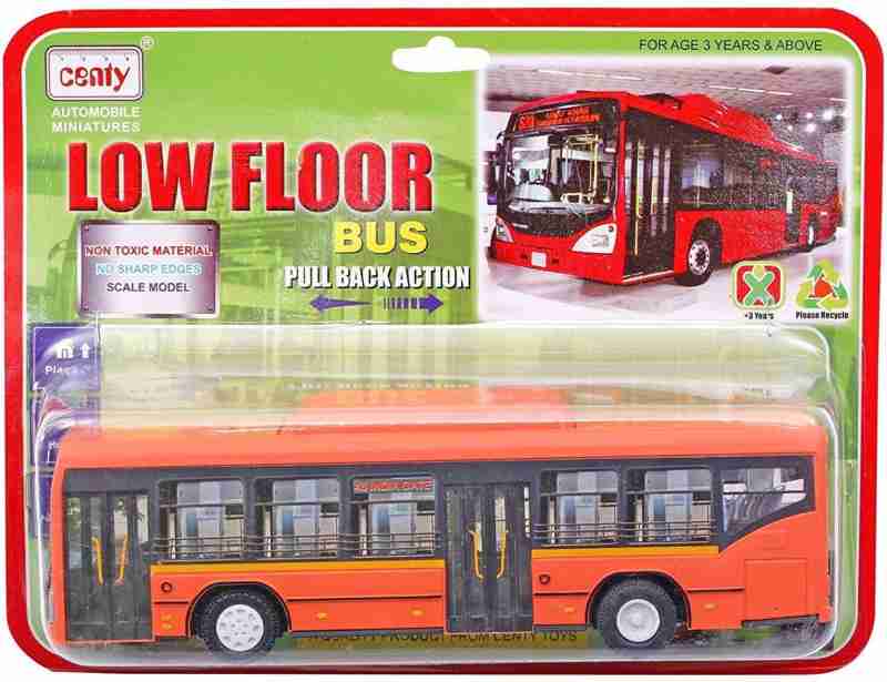 Centy Low Floor Bus Toy Pull Back Action & Realistic Design Miniature Plastic Vehicle Toys Multicolor - Image 16