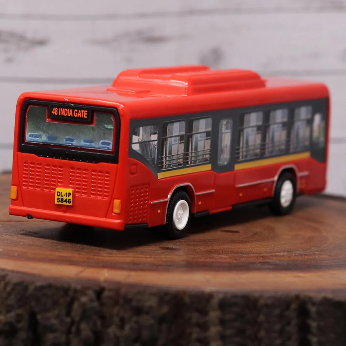 Centy Low Floor Bus Toy Pull Back Action & Realistic Design Miniature Plastic Vehicle Toys Multicolor - Image 5