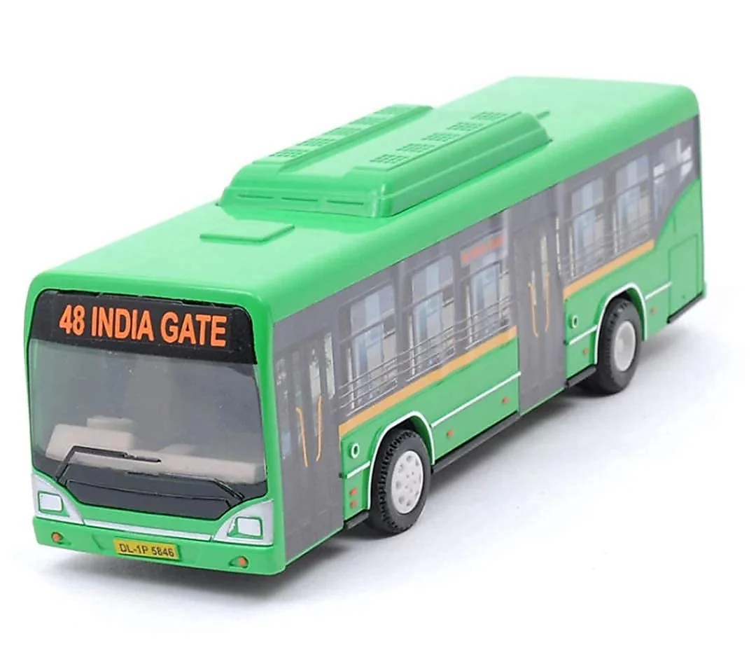 Centy Low Floor Bus Toy Pull Back Action & Realistic Design Miniature Plastic Vehicle Toys Multicolor - Image 8