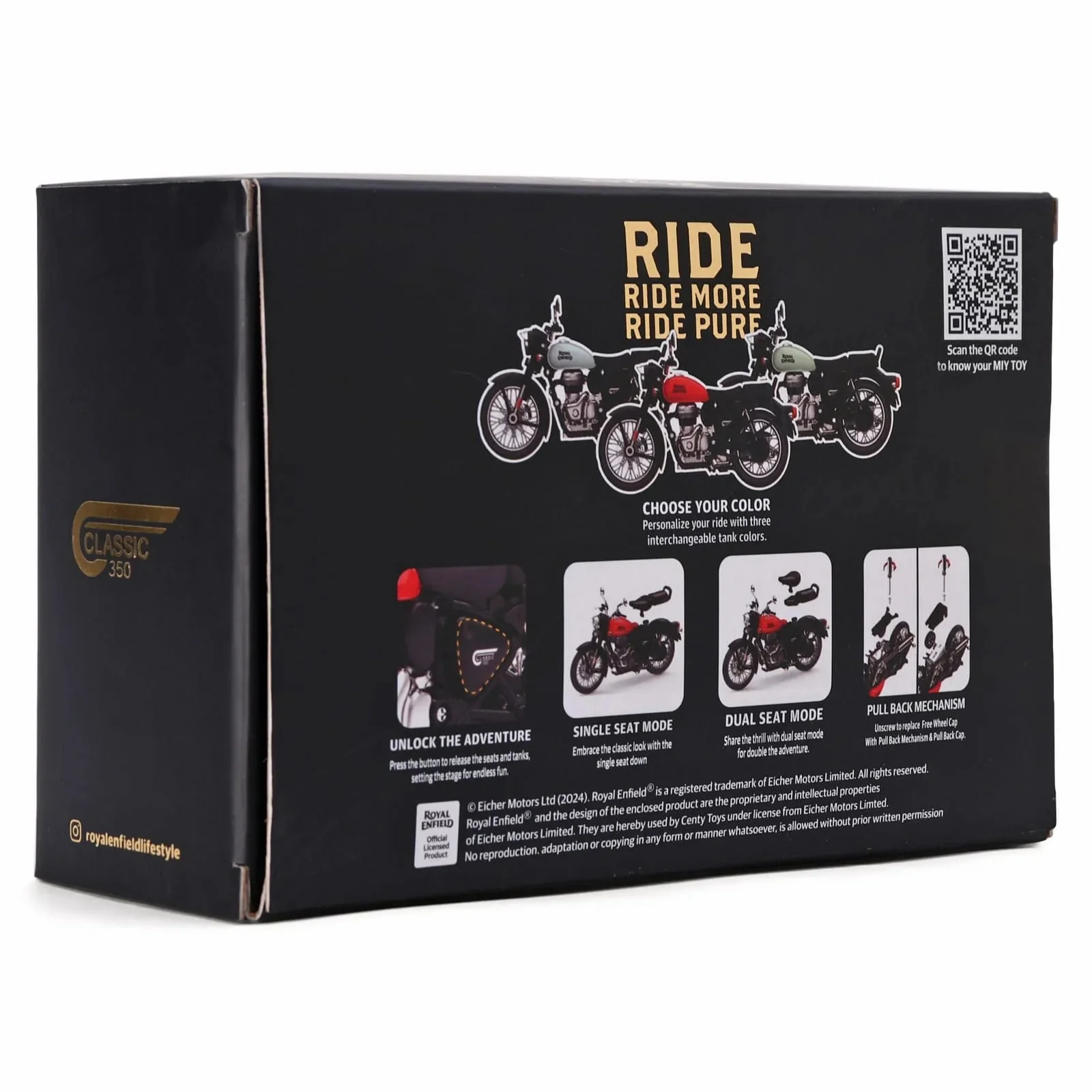 Centy Royal Enfield Classic 350 1:15 Scale Model - Image 2