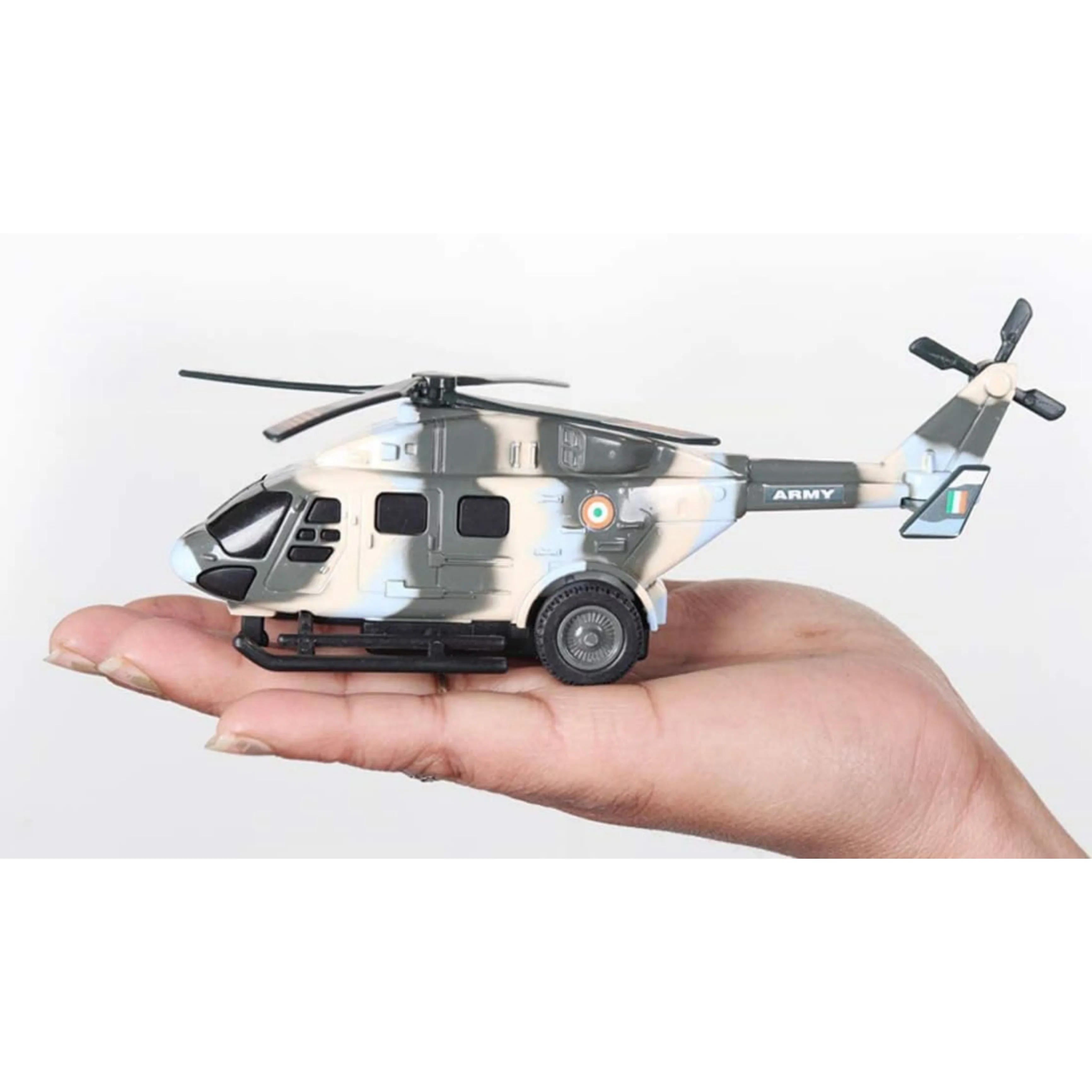 Centy Toy Dhruv Helicopter with Rotating Propeller Pull Back - Image 4