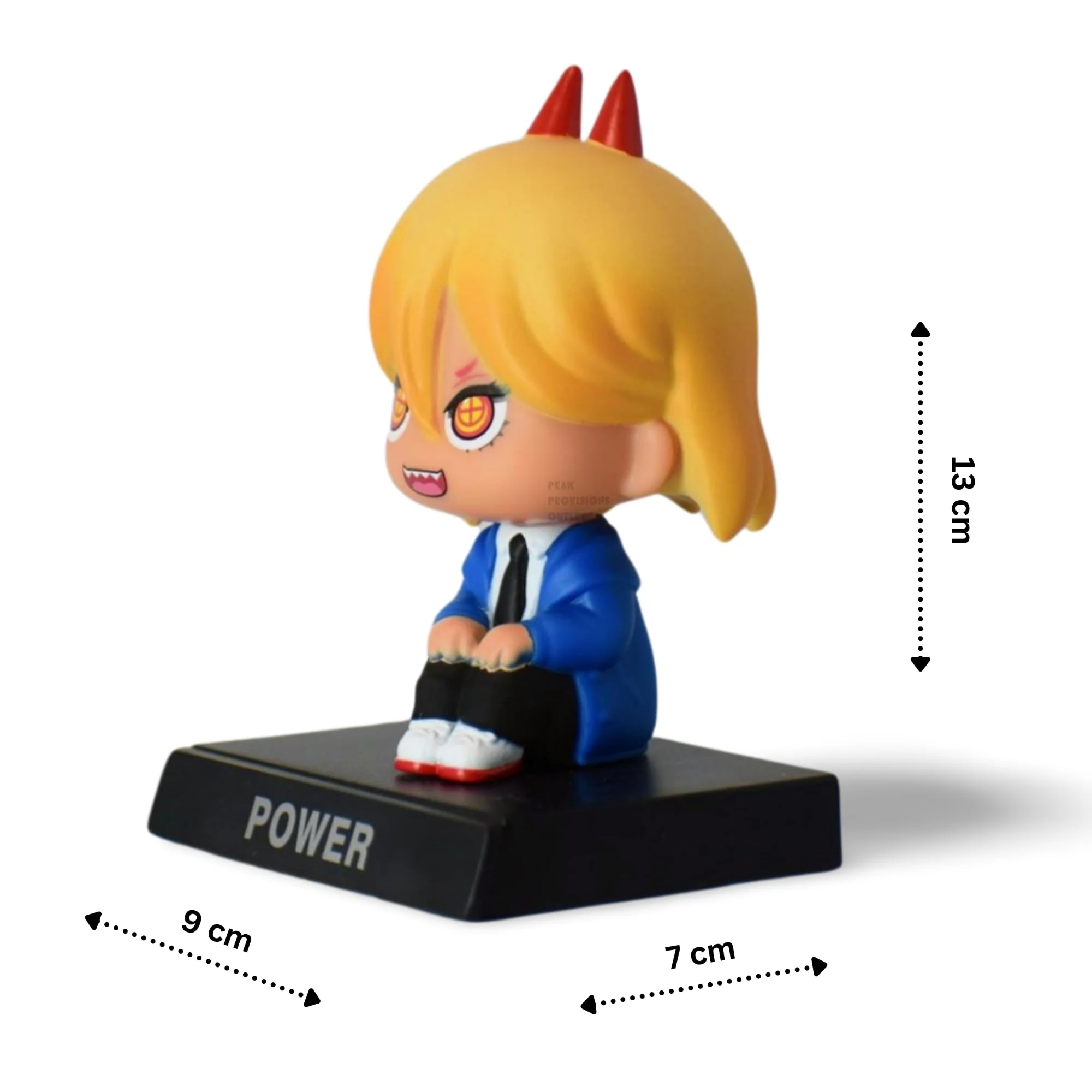 Chainsaw Man Power Bobblehead With Mobile Holder - Image 2