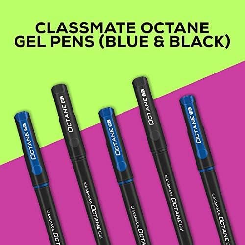 Classmate Octane- Blue and Black Gel Pens (Pack of 25)|Smooth Writing Pens|Water-Proof Ink for Smudge-Free writing|Preferred by Students for Exam & Class Notes|Study at Home Essentials - Image 3