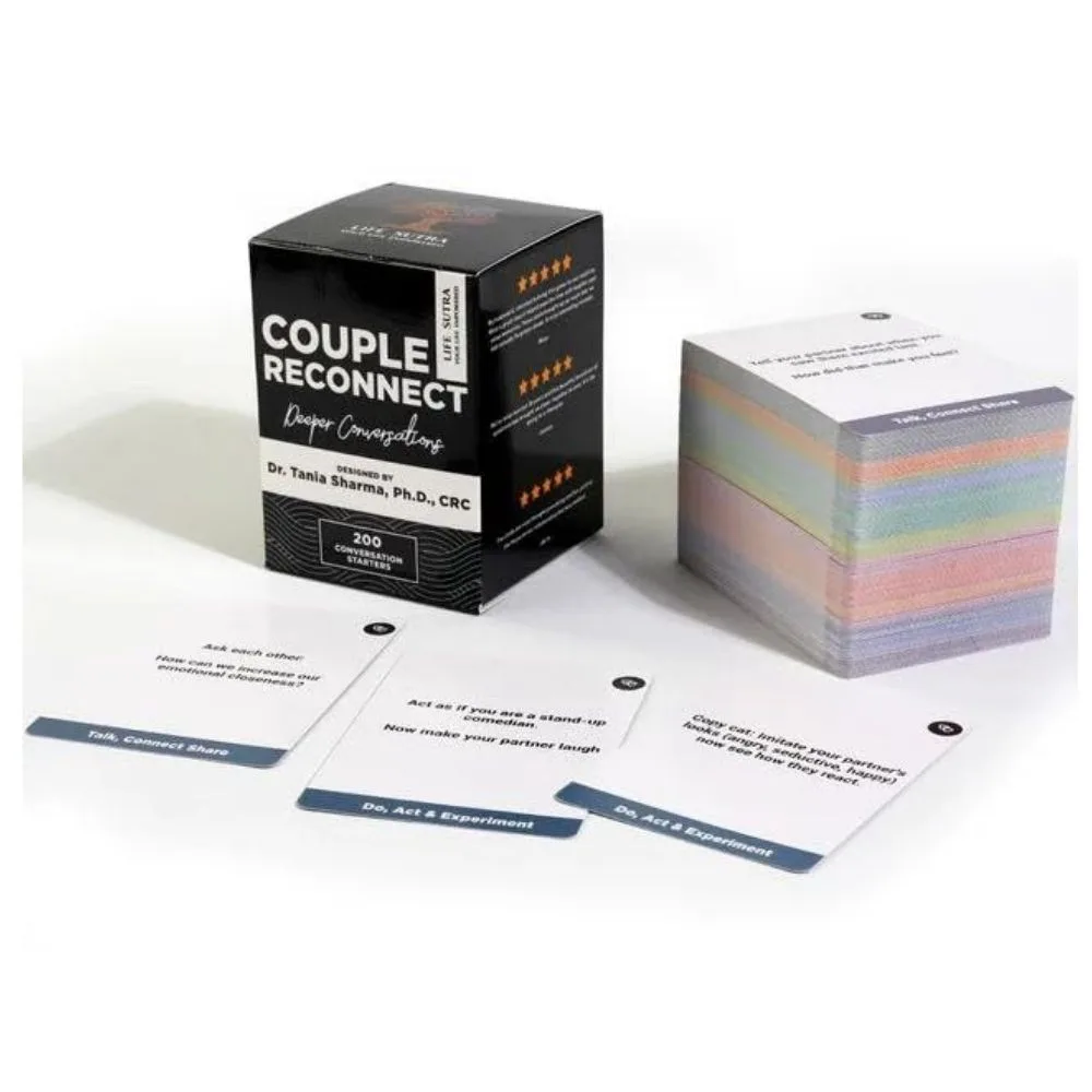 Couple Reconnect Card Game 200 Conversation Starters for Couples - Image 3