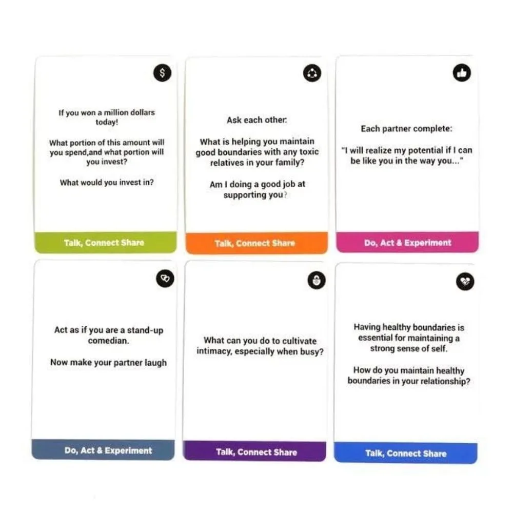 Couple Reconnect Card Game 200 Conversation Starters for Couples - Image 4