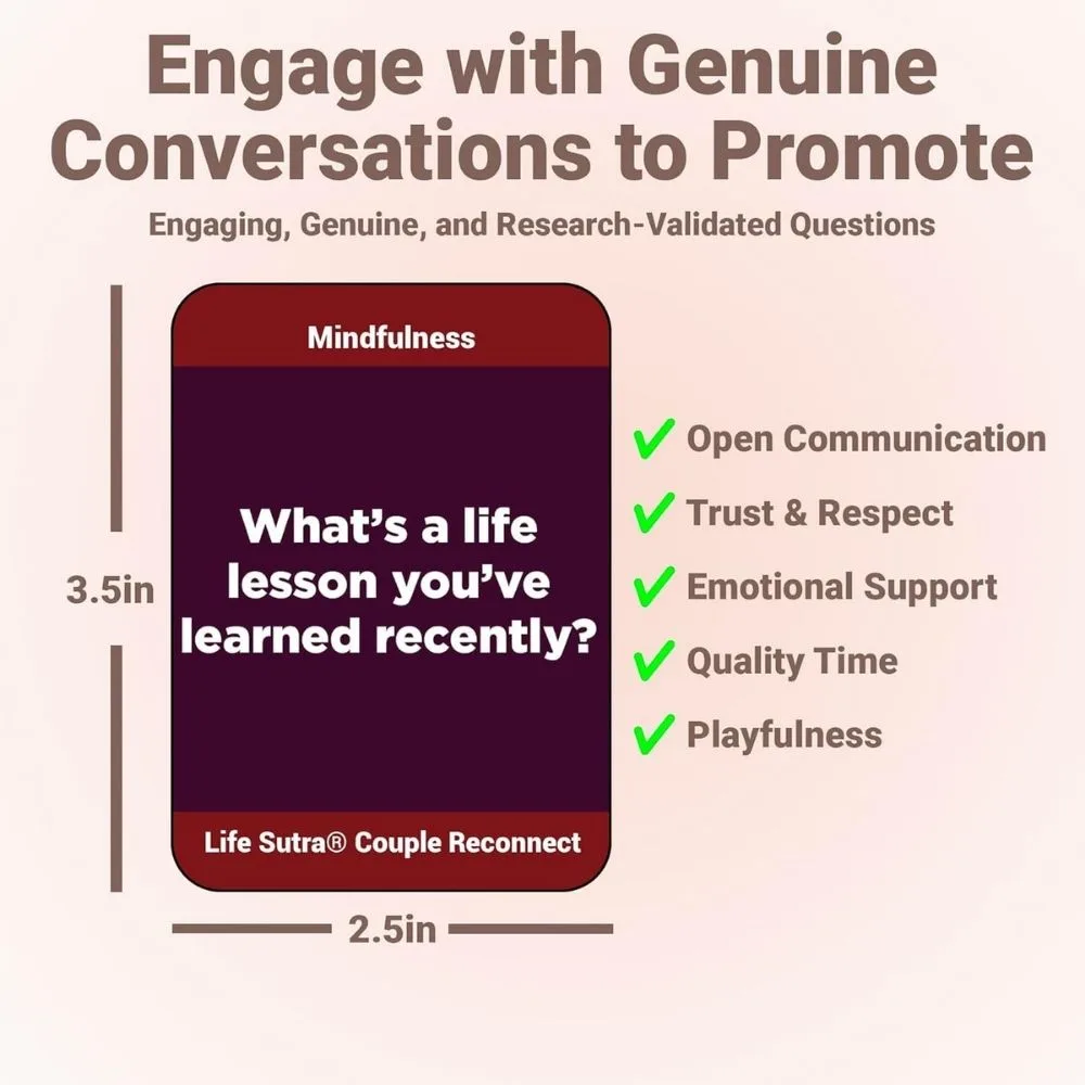 Couple Reconnect Card Game 200 Conversation Starters for Couples - Image 5
