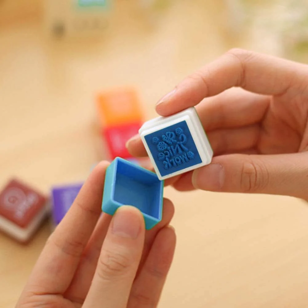 Creative Self Inking DIY Stamp Cute Motivation Diary Stamps DIY Praise for Teacher - Image 10