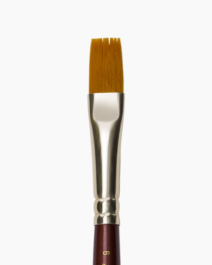 Camlin Camel Synthetic Gold Brushes Individual Brush Flat - Series 67 - Image 7