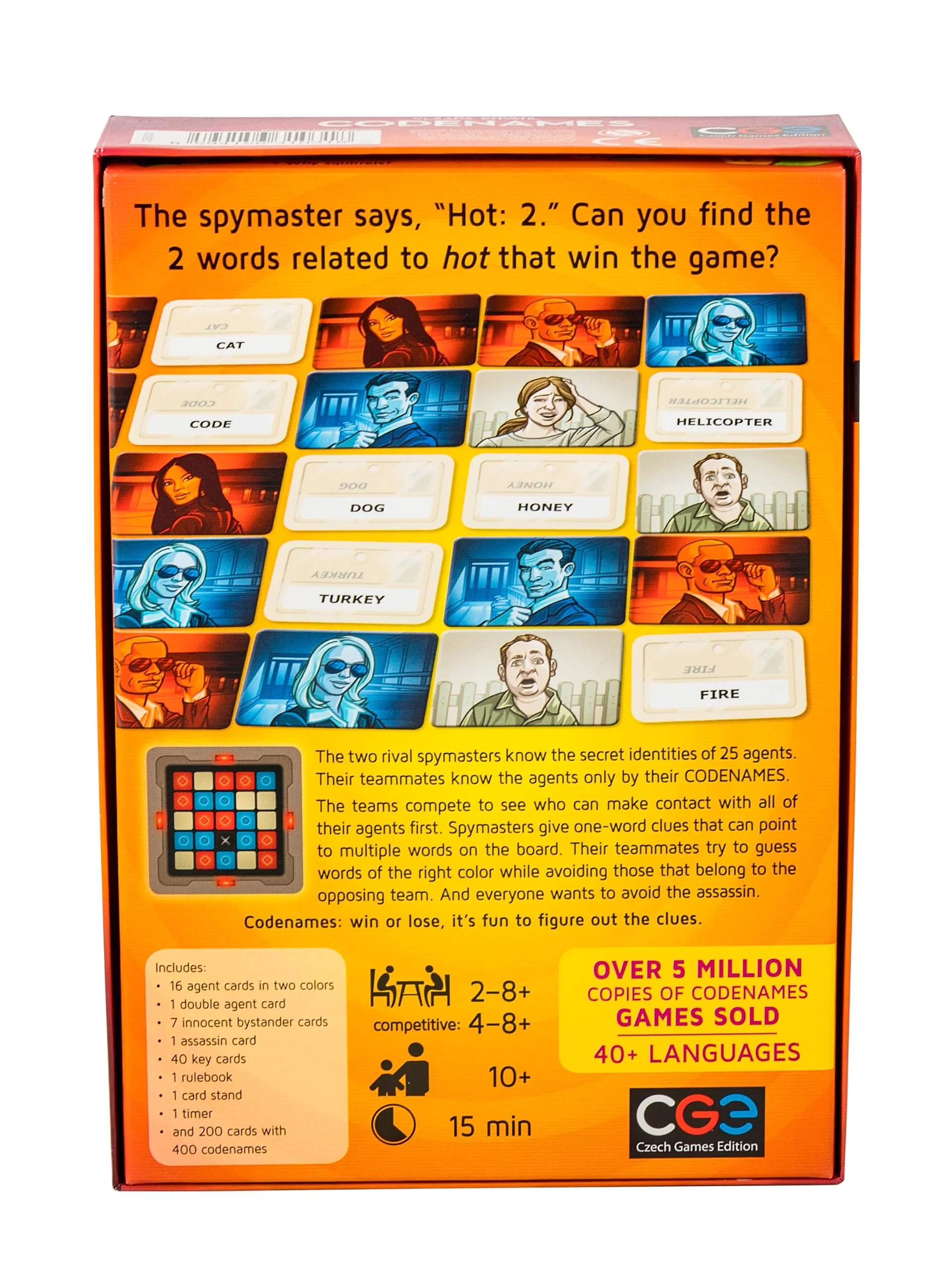 Czech Games Edition Codenames Board Game - Image 3