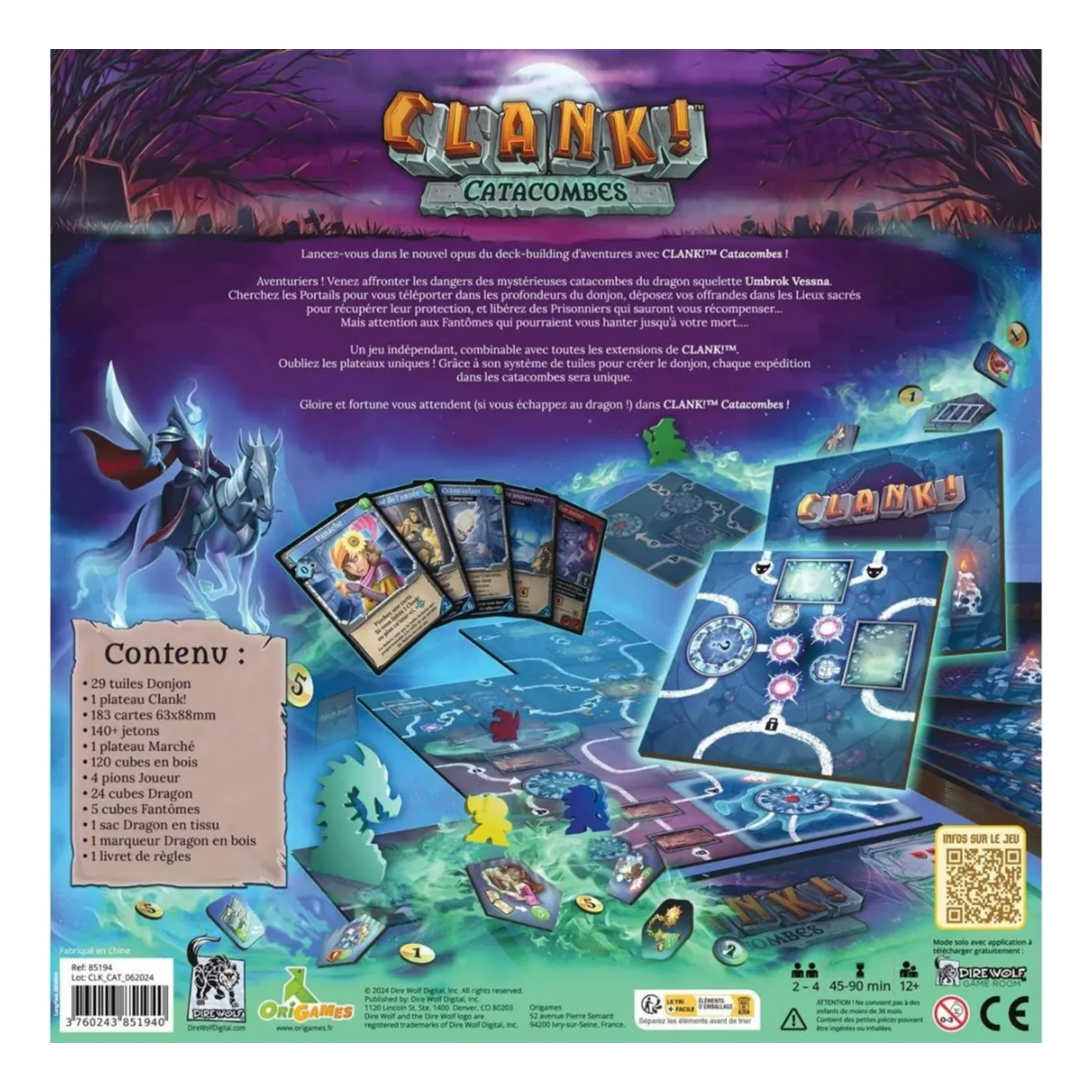 Dire Wolf Clank! Catacombs Board Game - Image 11