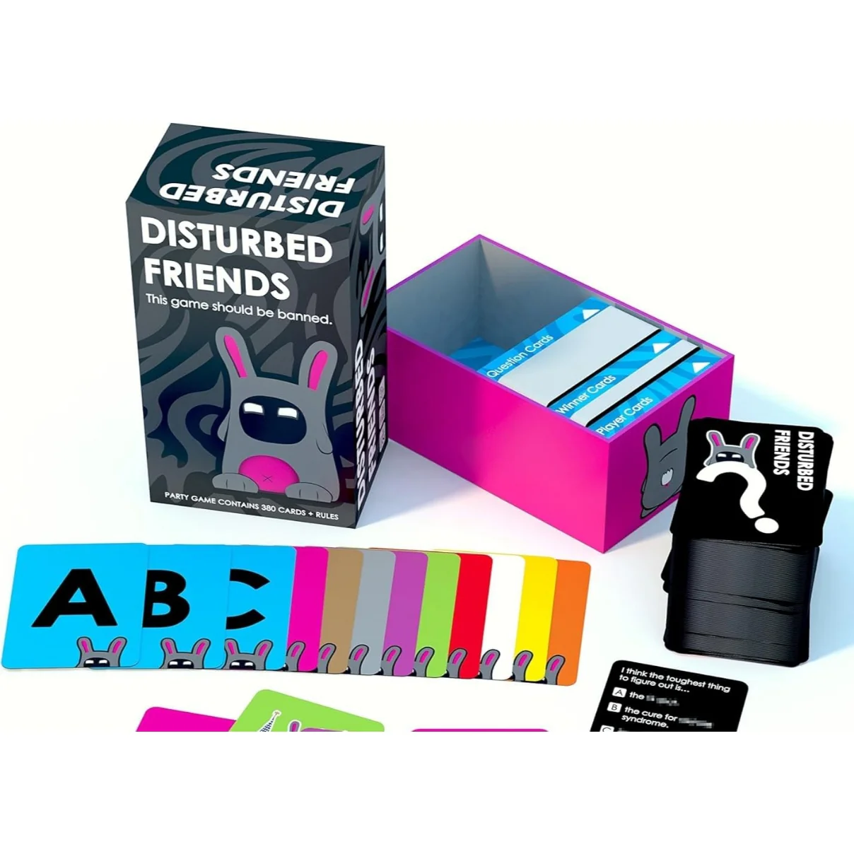 Disturbed Friends Party Game - Find Out Who Your Friends are! Hilarious Card Game for Adults, Friends, Family, College Students, Fun Parties and Board Games Night with Your Group - Image 3