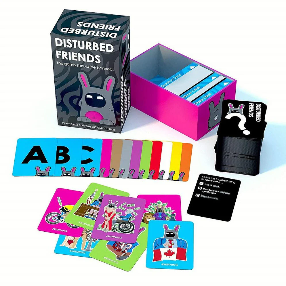 Disturbed Friends Party Game - Find Out Who Your Friends are! Hilarious Card Game for Adults, Friends, Family, College Students, Fun Parties and Board Games Night with Your Group - Image 4