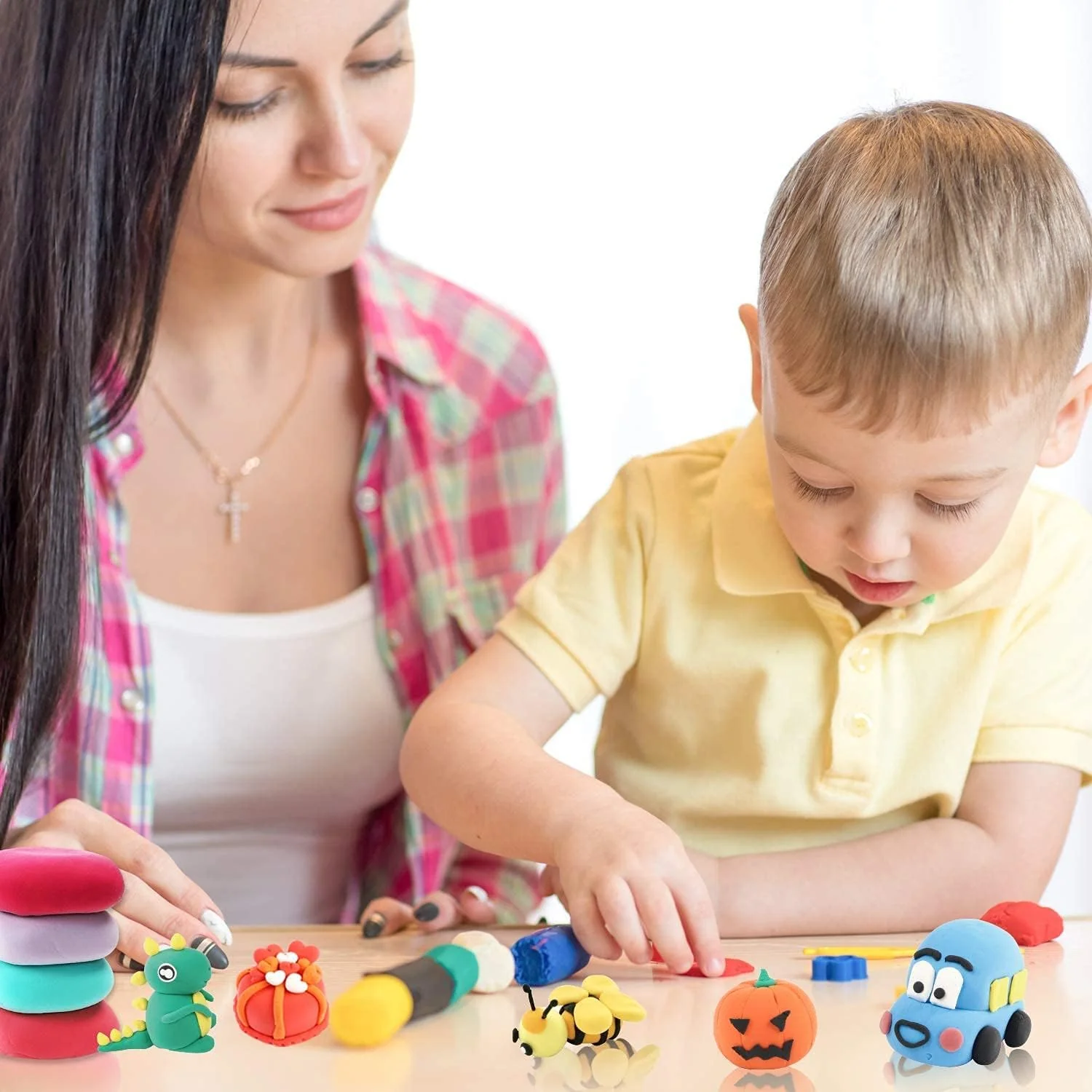 DIY Ultra-Light Air Drying Super Clay for Craft of 12 Colours Fluffy Foam Bouncing Clay for Kids - Image 2