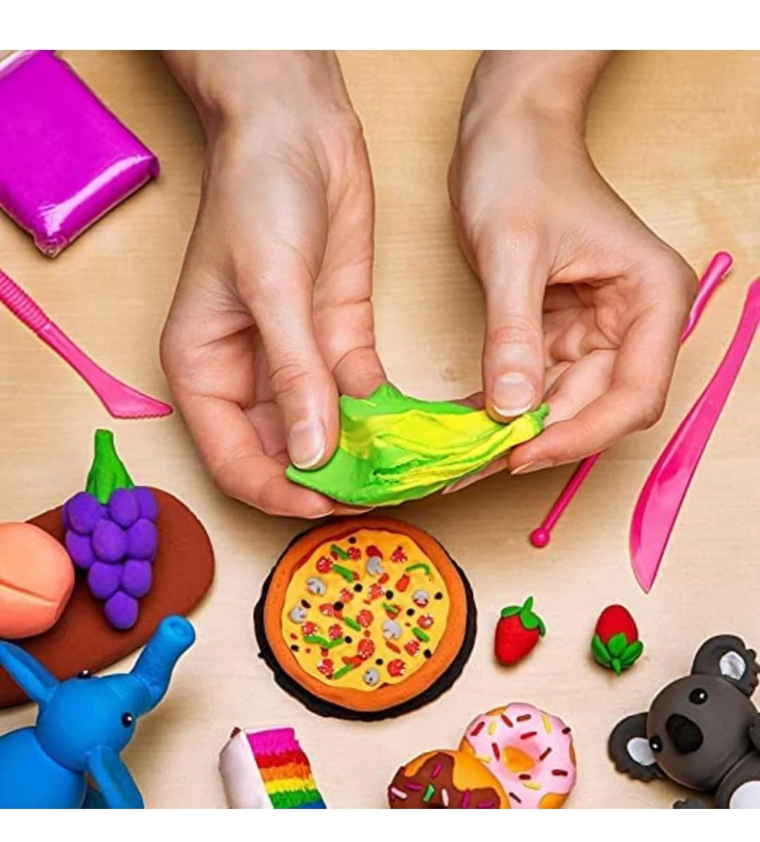 DIY Ultra-Light Air Drying Super Clay for Craft of 12 Colours Fluffy Foam Bouncing Clay for Kids - Image 3