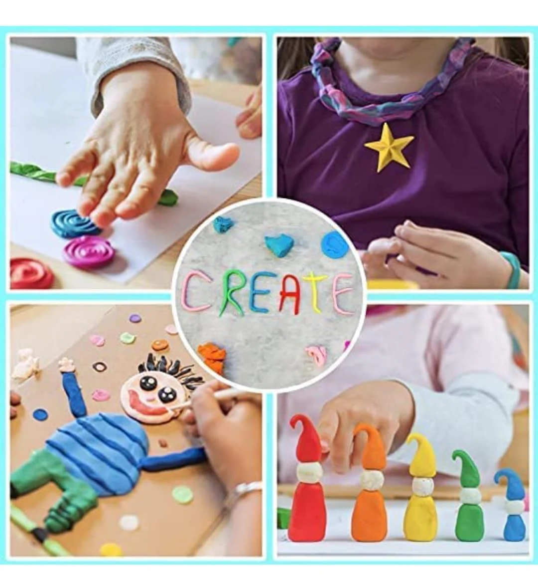 DIY Ultra-Light Air Drying Super Clay for Craft of 12 Colours Fluffy Foam Bouncing Clay for Kids - Image 4
