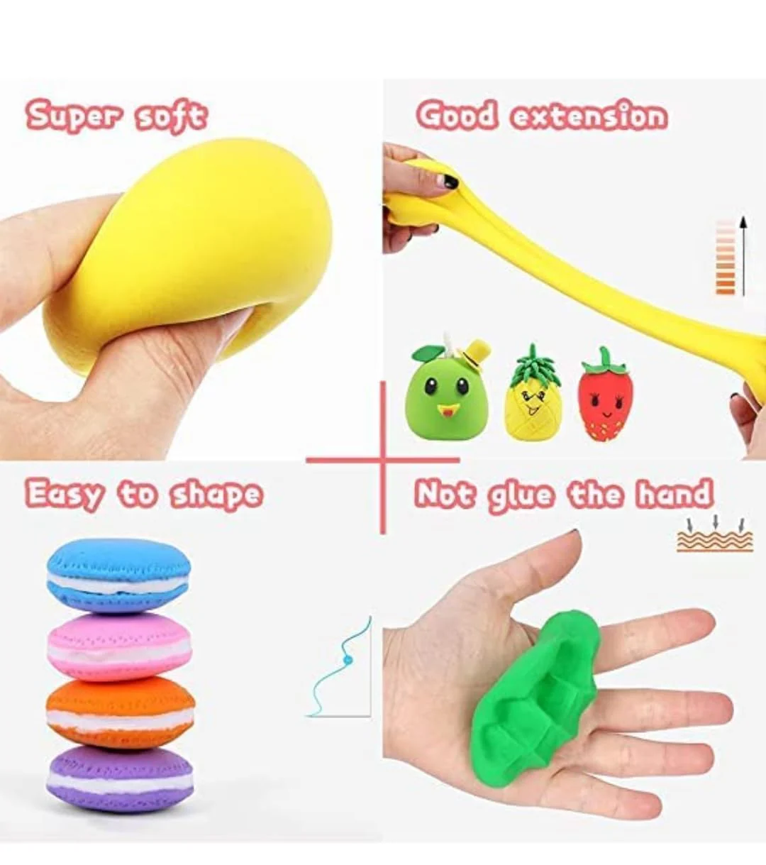 DIY Ultra-Light Air Drying Super Clay for Craft of 12 Colours Fluffy Foam Bouncing Clay for Kids - Image 5