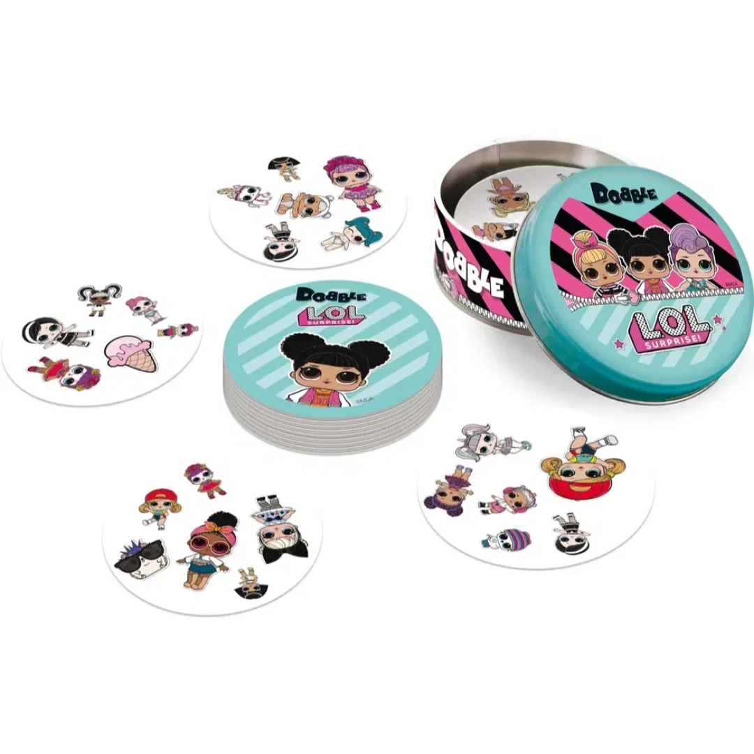 Spot it! Dobble LOL Surprise Card Game Ages 6+ 2-8 Players 15 Minutes Playing Time - Image 2