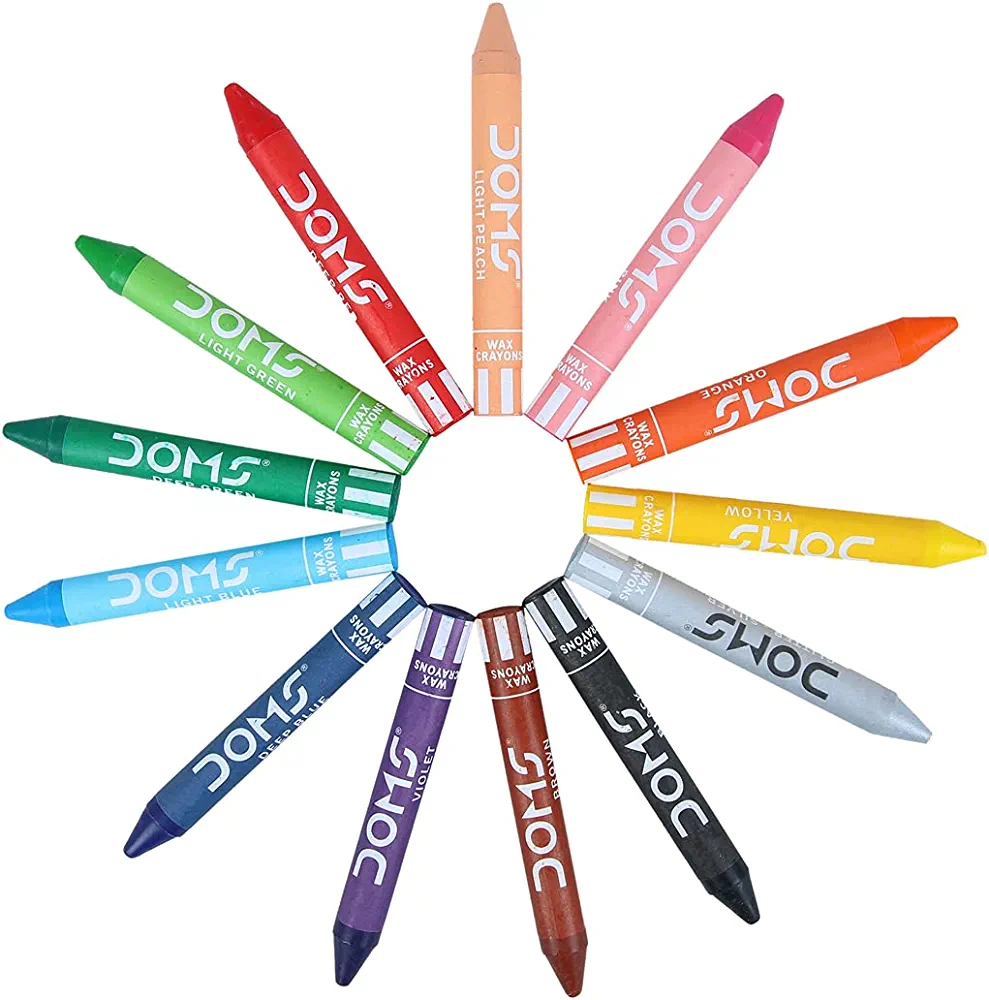 Doms Non-Toxic Jumbo Wax Crayon Set in Cardboard Box - Image 3