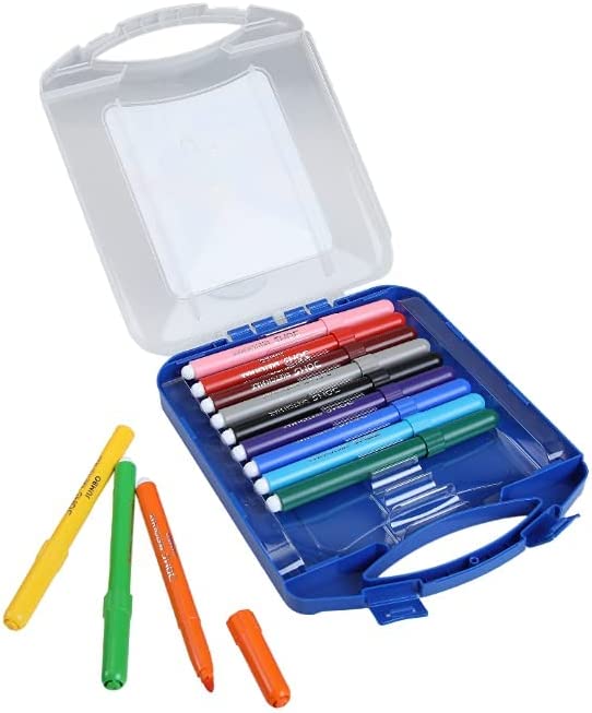 DOMS Sketch Max Non-Toxic Jumbo Sketch Pen Set with Plastic Carry Case - Image 3