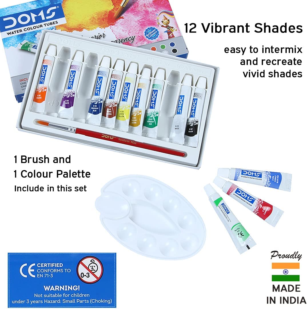 Doms Water Color Tube 12 Shades - Image 3