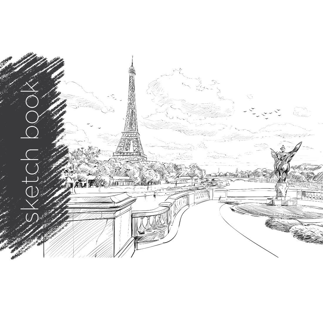 Doms Wiro Bound Sketch Book | 150 GSM, Unruled, 72 Pages | 34.7 x 27.5 CM | Ideal for Drawing, Sketching, Colouring and Painting - Image 3