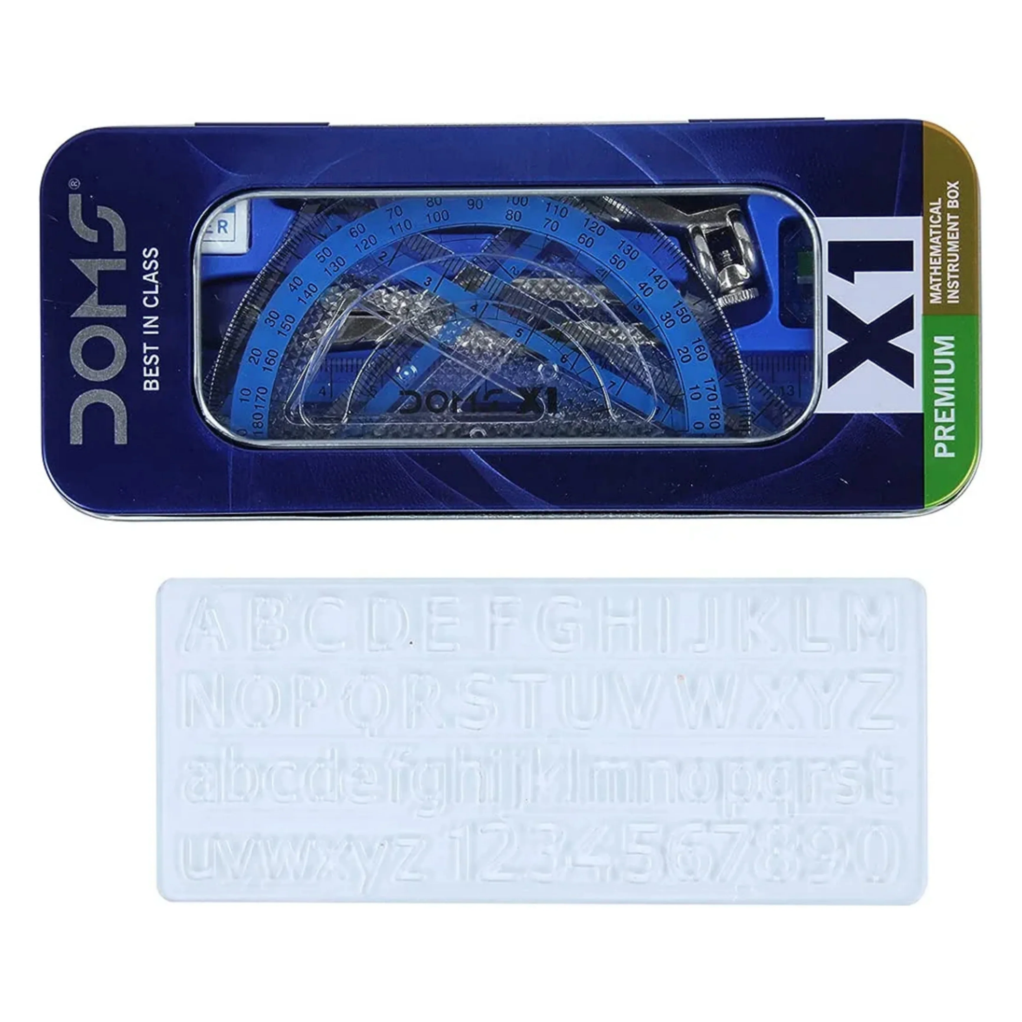 Doms X1 Premium Mathematical Drawing Instrument Box | Best In Class | Ensures Accuracy & Perfection | Geometry Box For Students | Set of 10 Instruments - Image 3