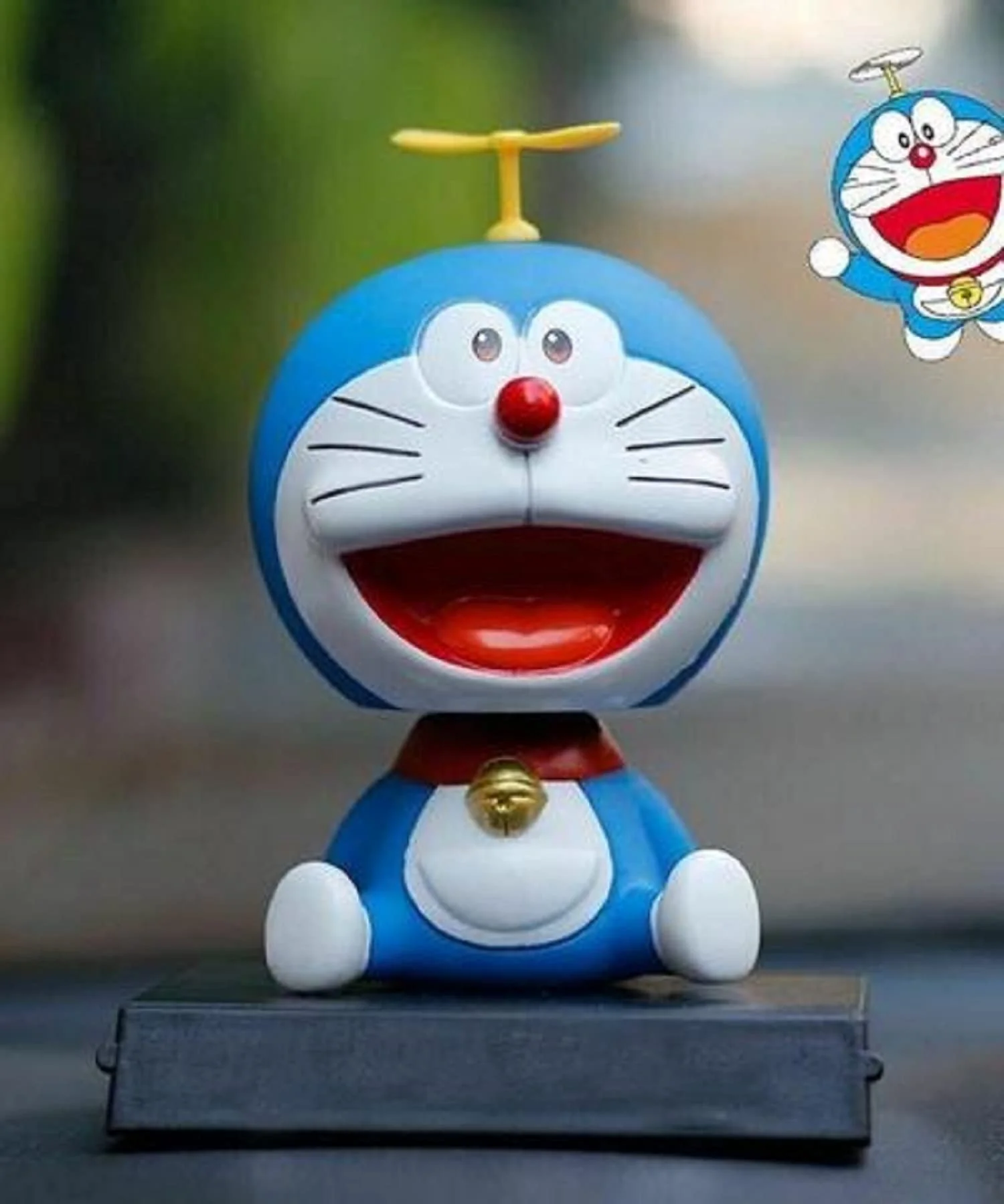 Doremon Bobblehead With Mobile Holder - Image 4