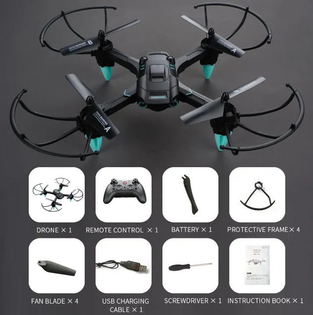 Drone H271 with Dual Remote Control And Hand Gesture GPS Auto Return Brushless Motor Foldable and 3D Flips Headless Mode Aerial Camera Photography Drone - Image 3