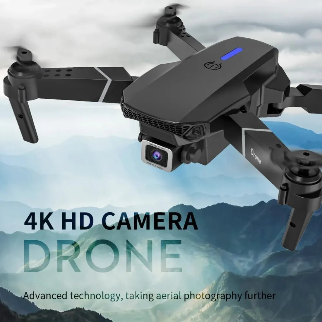 E88 Pro Drone with 1080P Camera 2 Batteries One Key Take Off Land Altitude Hold Automatic Avoidance Obstacles 360° Flip With Aerial Photography Drone (Dual-Battery) - Image 2