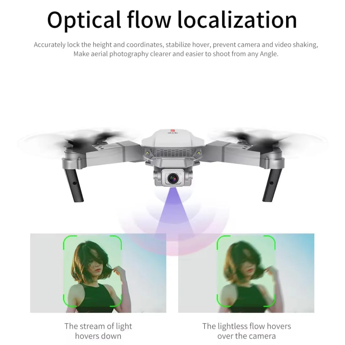 E88 Pro Drone with 1080P Camera 2 Batteries One Key Take Off Land Altitude Hold Automatic Avoidance Obstacles 360° Flip With Aerial Photography Drone (Dual-Battery) - Image 6