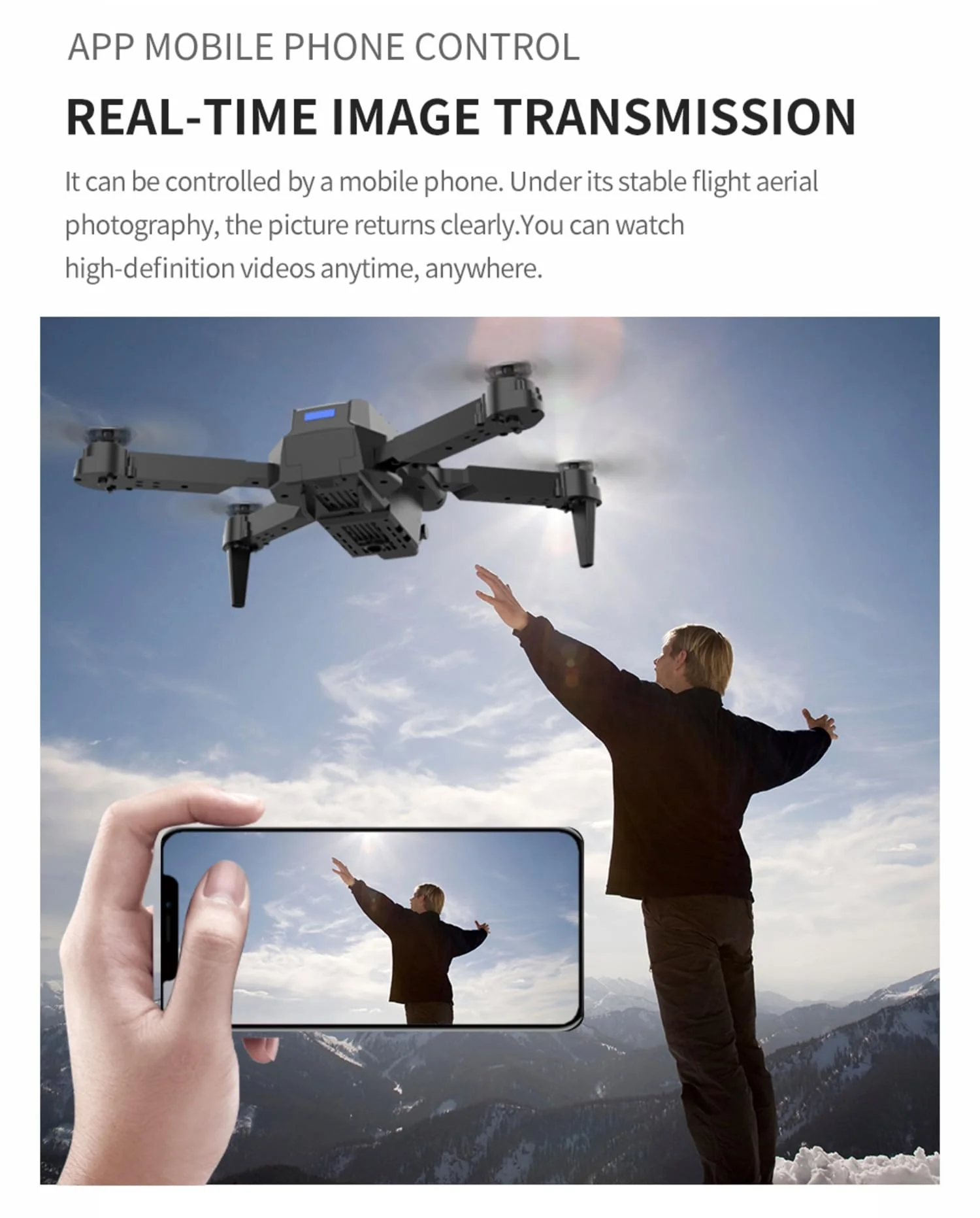 E88 Pro Drone with 4K Camera, WiFi FPV 1080P HD Dual Foldable RC Quadcopter Altitude Hold, Headless Mode, Visual Positioning - Image 6