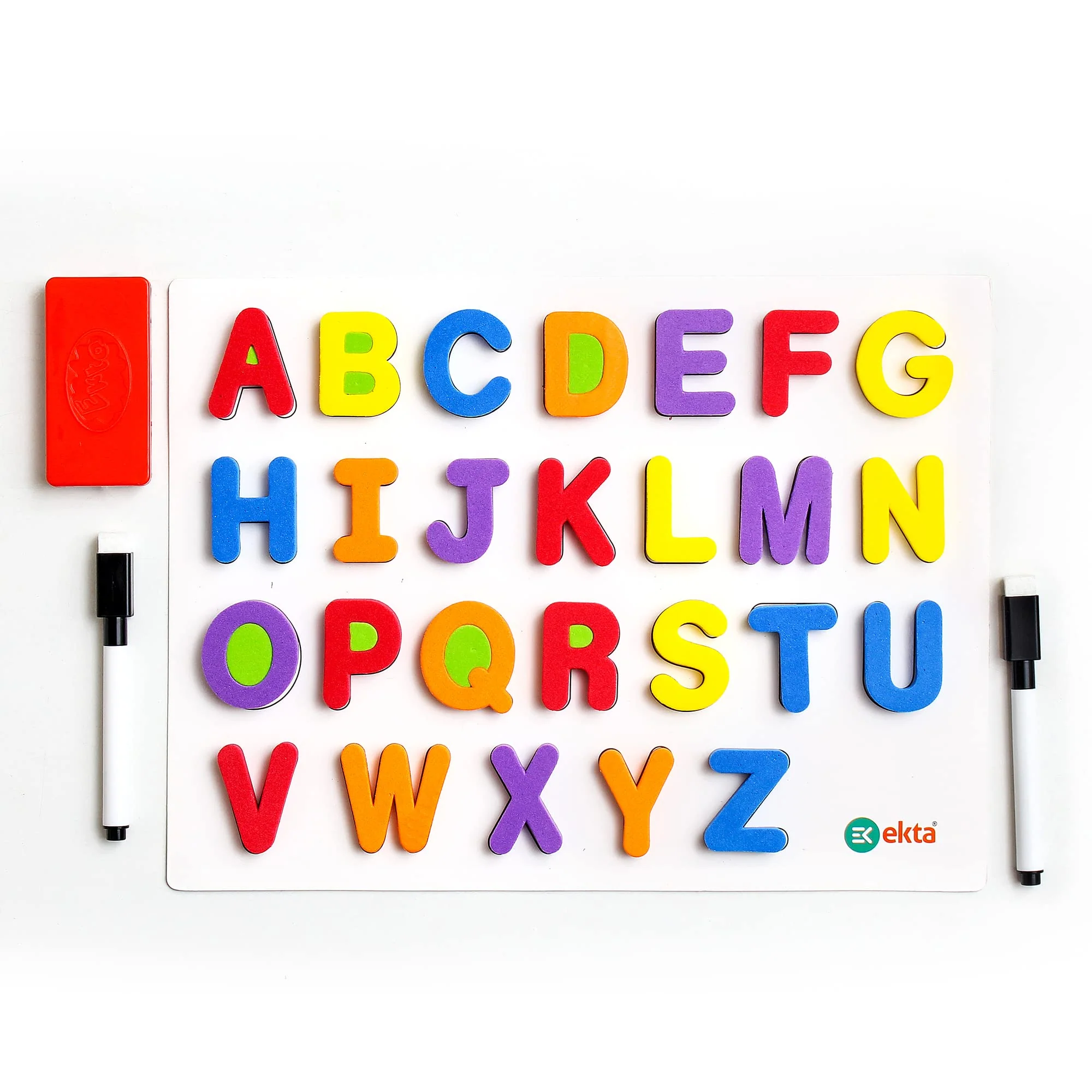 Ekta 6 in 1 Magnetic Alphabet & Numbers Game, Learning & Educational Magnetic Board Game - Image 2