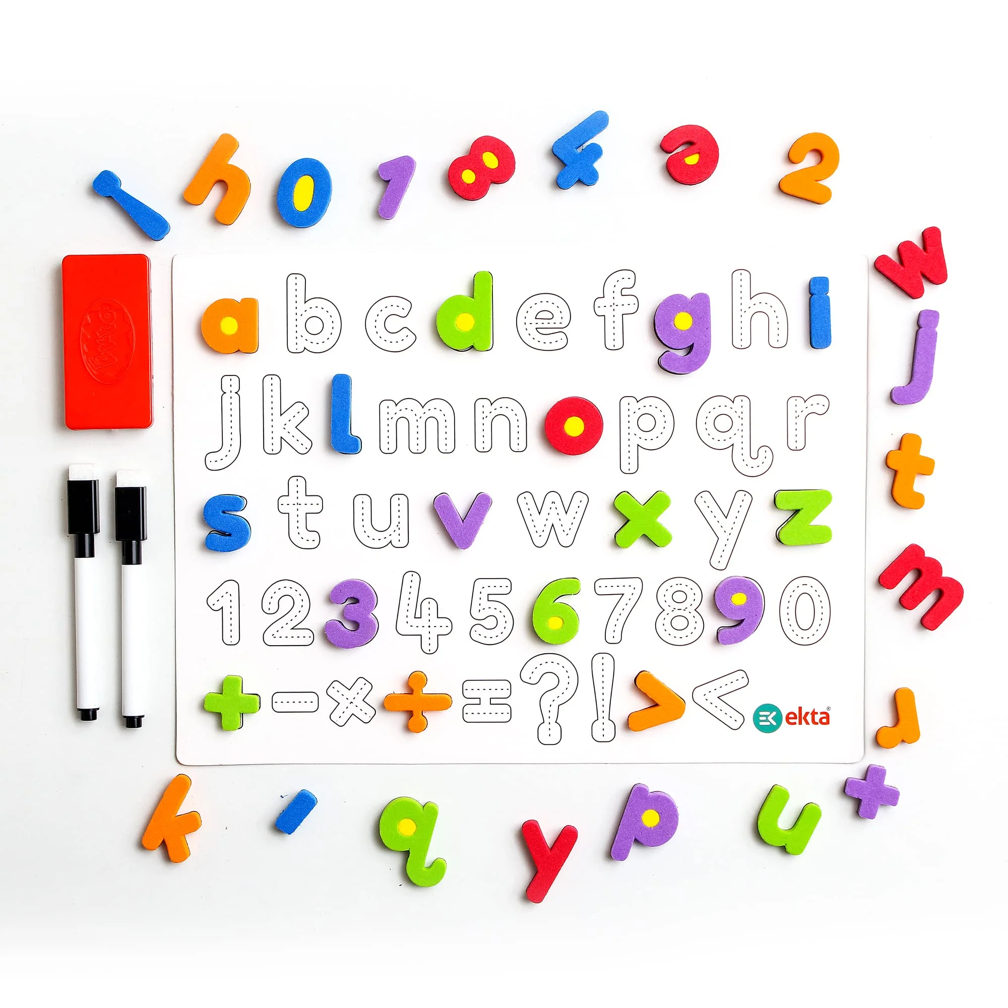 Ekta 6 in 1 Magnetic Alphabet & Numbers Game, Learning & Educational Magnetic Board Game - Image 4