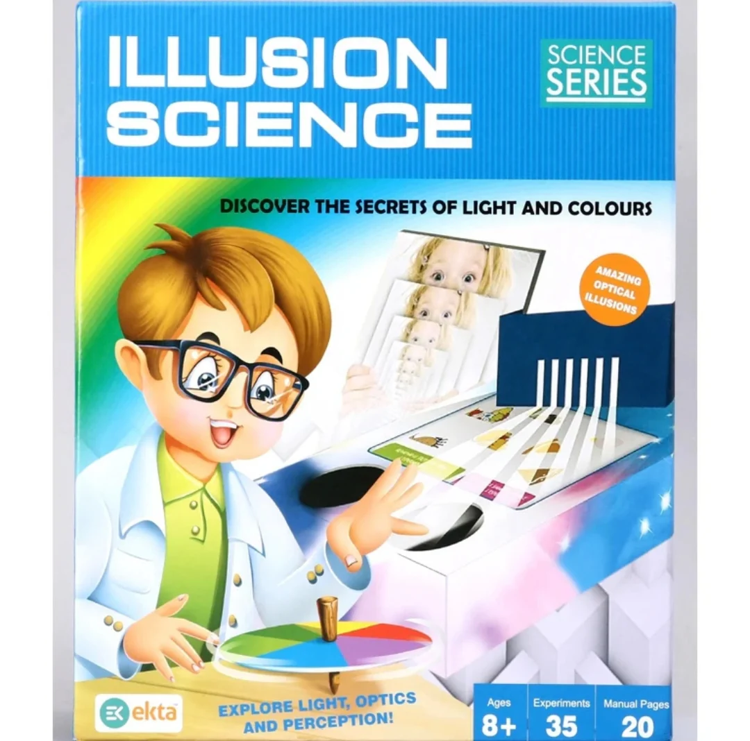 Ekta illusion Science Kit with 35 Experiments Play Learning and Educational DIY Kit for Kids - Image 2