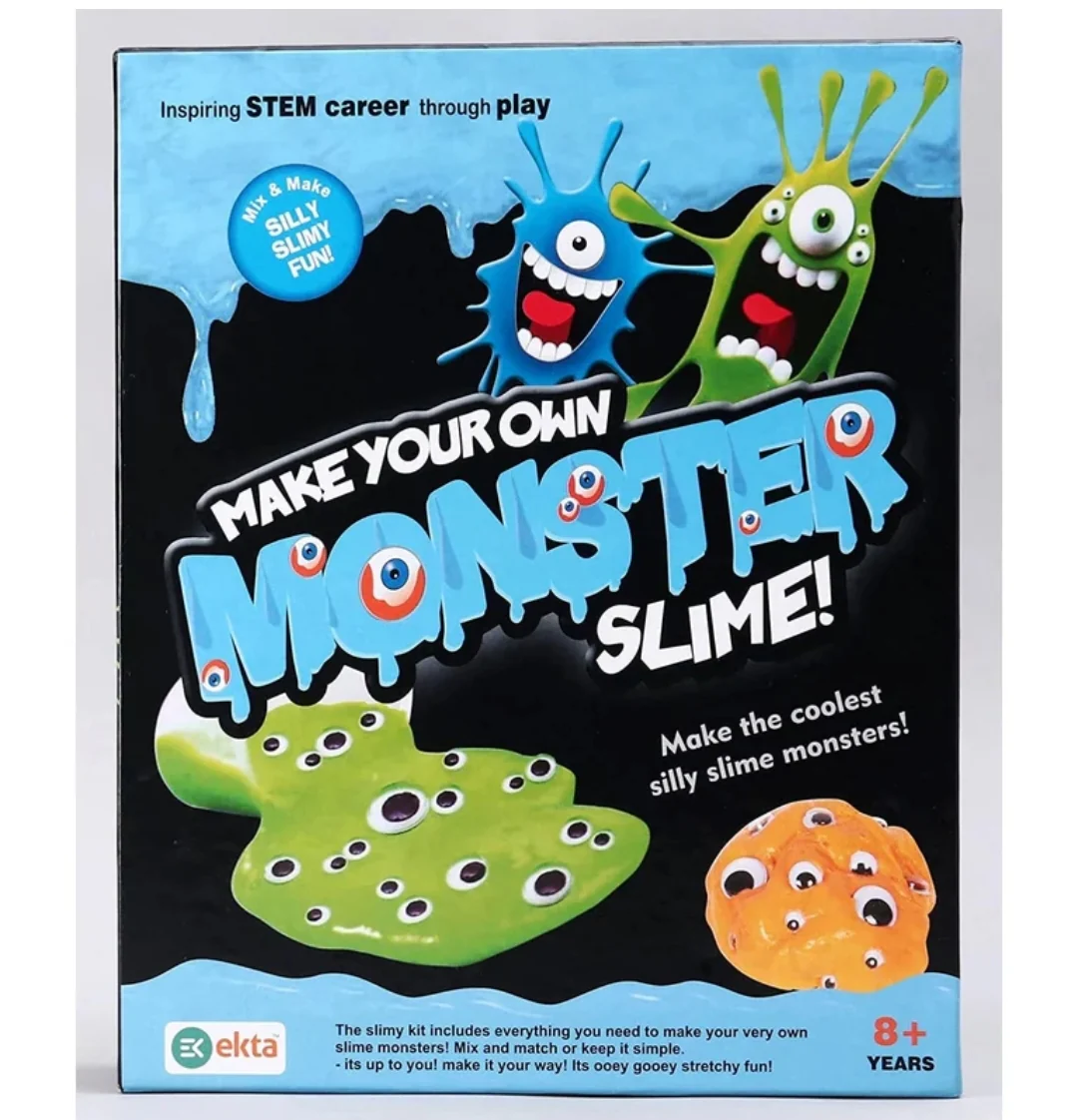 Ekta Make Your Own Monster Slime Kit for Kids | DIY Slime Making Activity Kit - Image 3