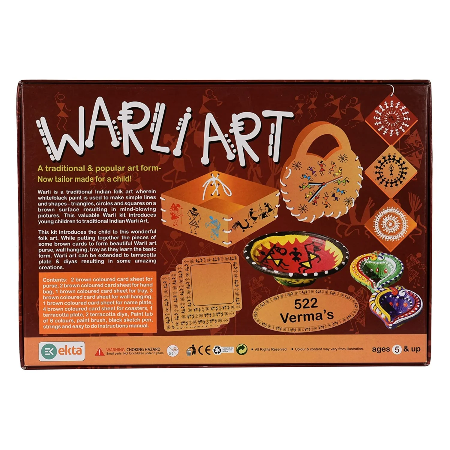 Ekta Warli Art An Ancient India Tribal Art DIY Art & Craft Kit - Image 2