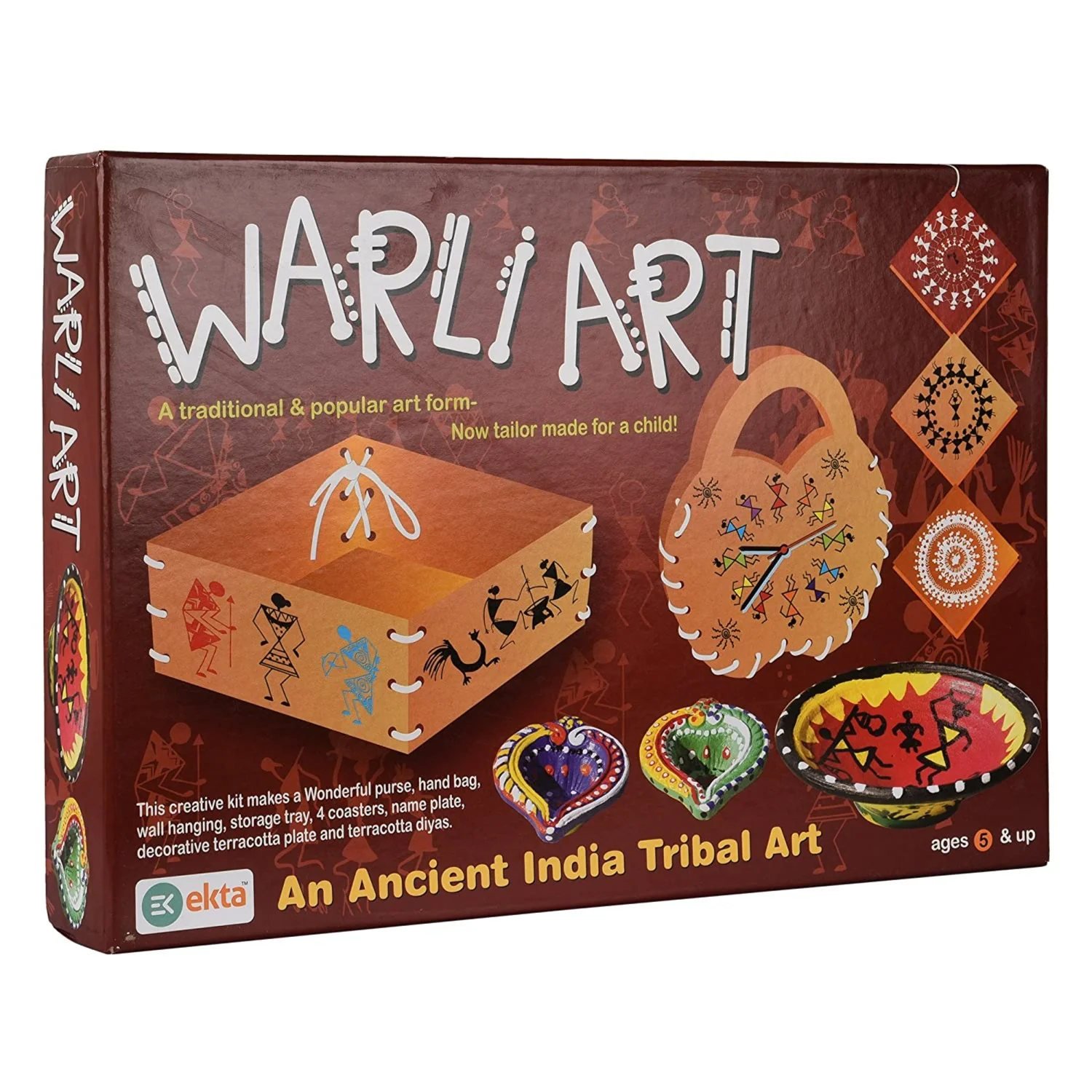 Ekta Warli Art An Ancient India Tribal Art DIY Art & Craft Kit - Image 3