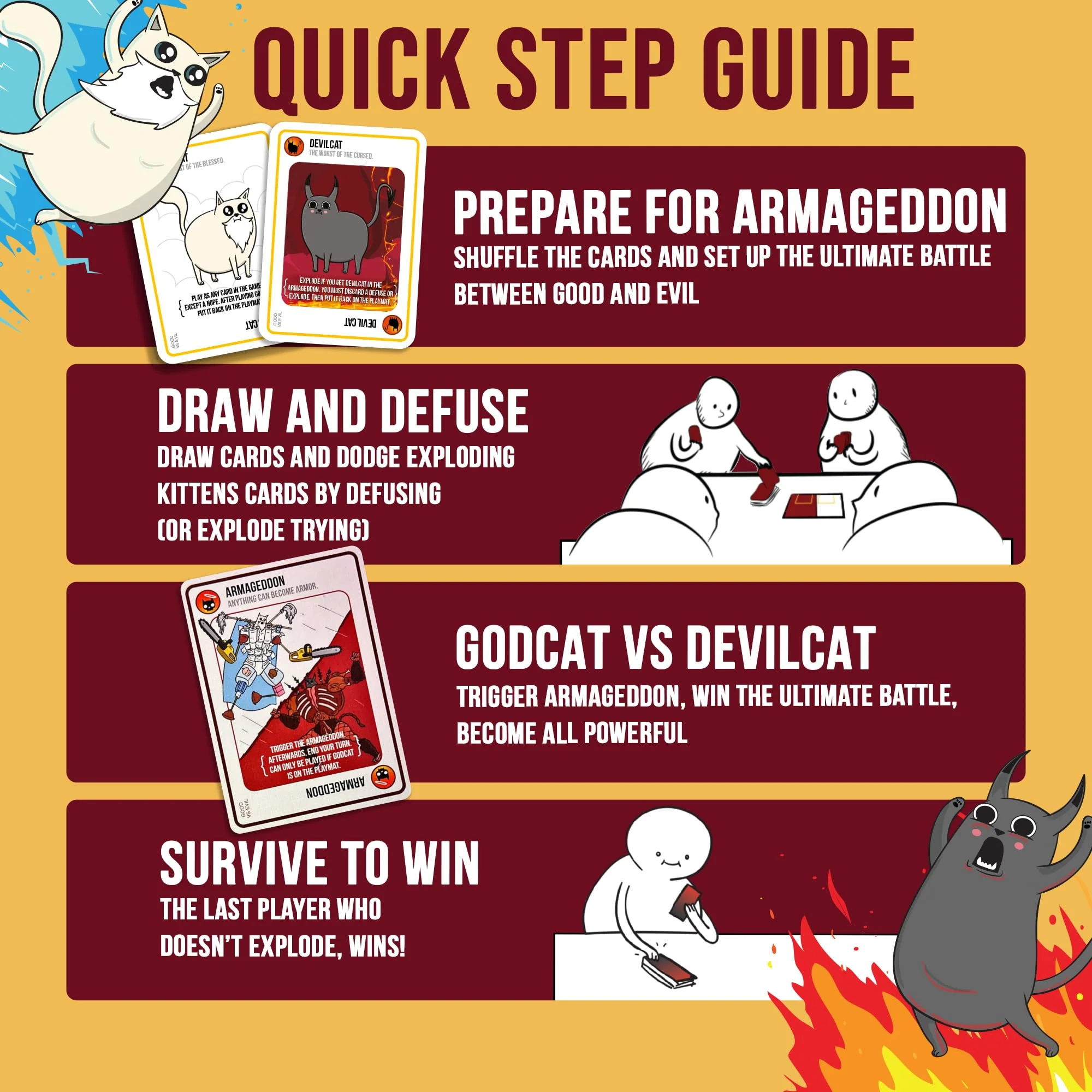 Exploding Kittens Good vs. Evil Inspired by Netflix Show Card Game - Image 4