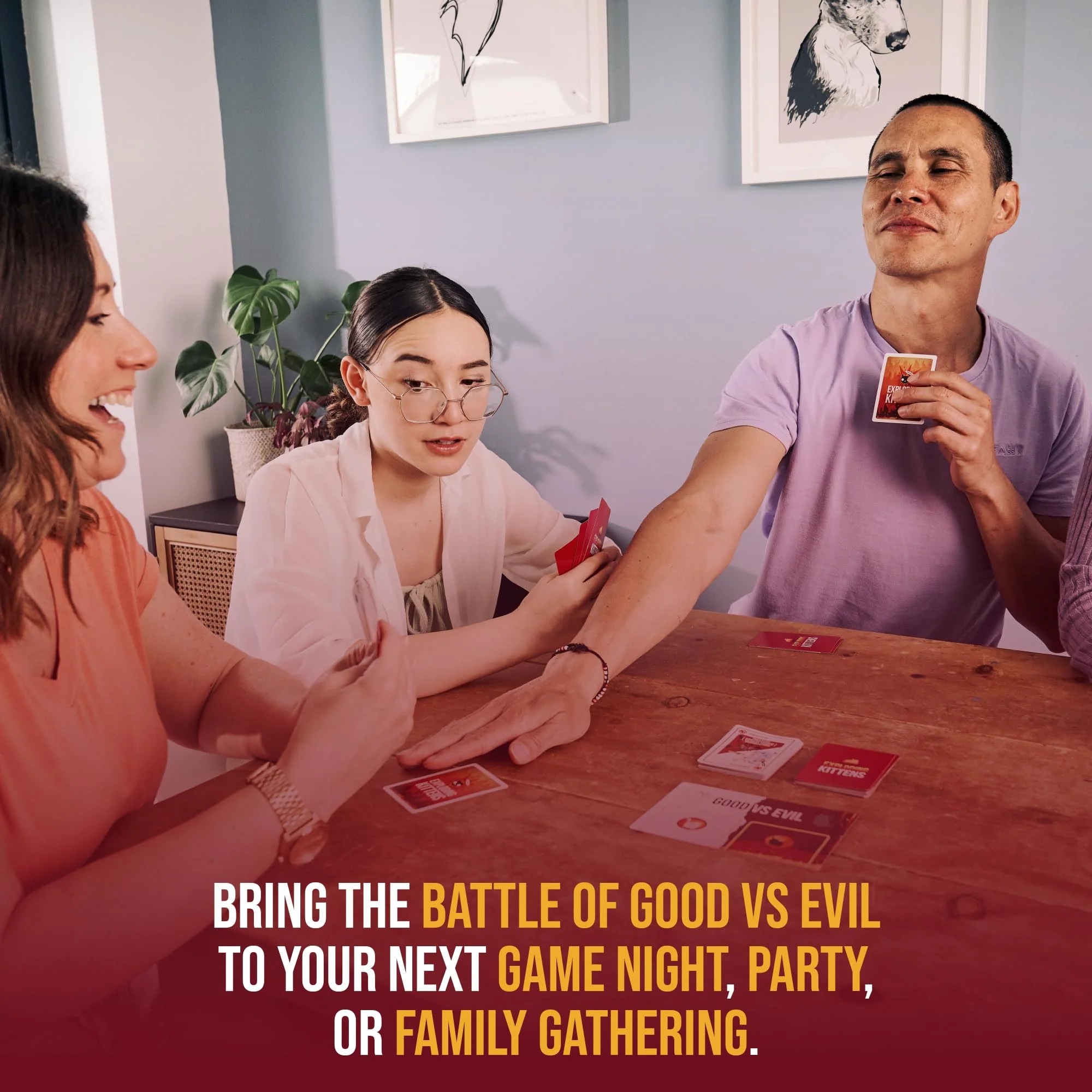 Exploding Kittens Good vs. Evil Inspired by Netflix Show Card Game - Image 5